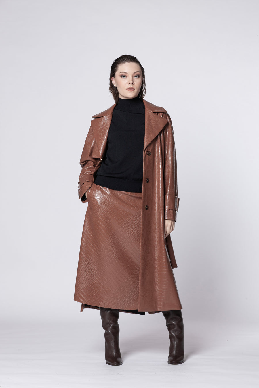 IMPERMEABILE MARRONE AMARA