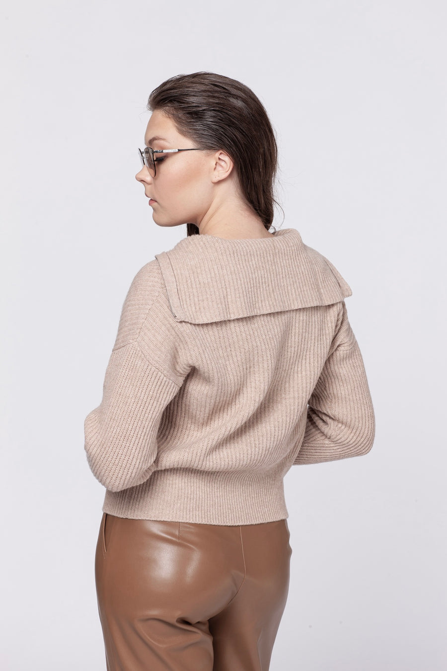 CARDIGAN/beige  8879 MEGZTUKAS