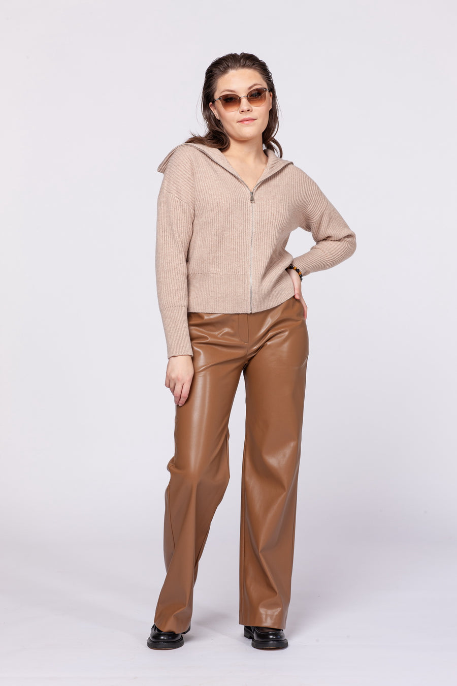 CARDIGAN/beige 8879 MAGLIONE