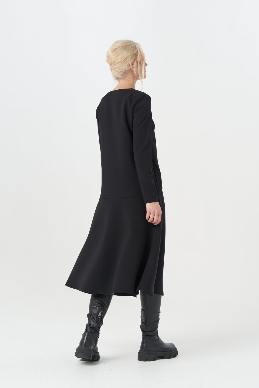 CAROLINE-2 BLACK DRESS