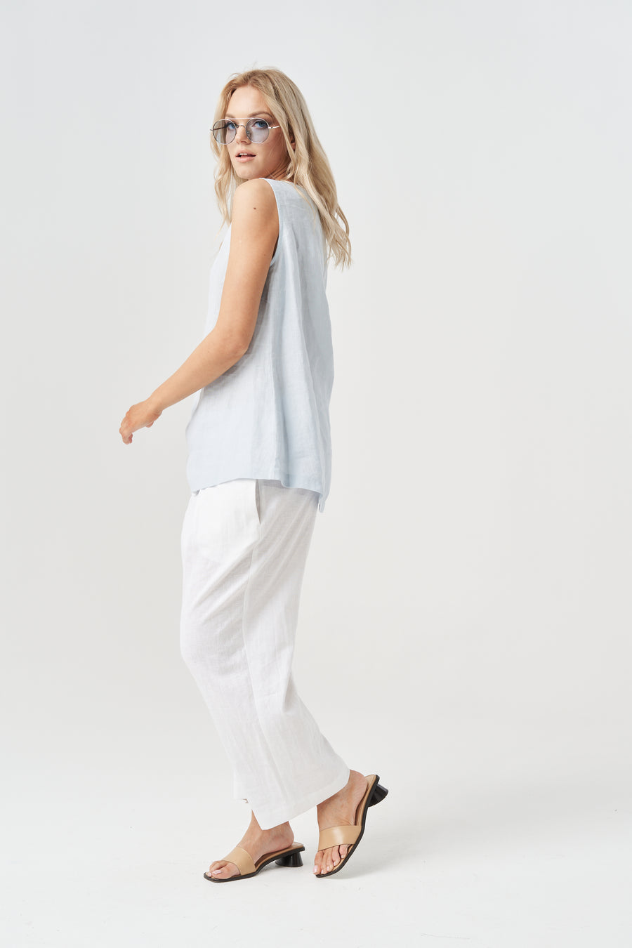 GENEVA LINEN BLOUSE