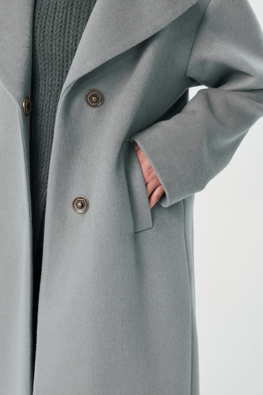 MADISON GRAY HEATED COAT