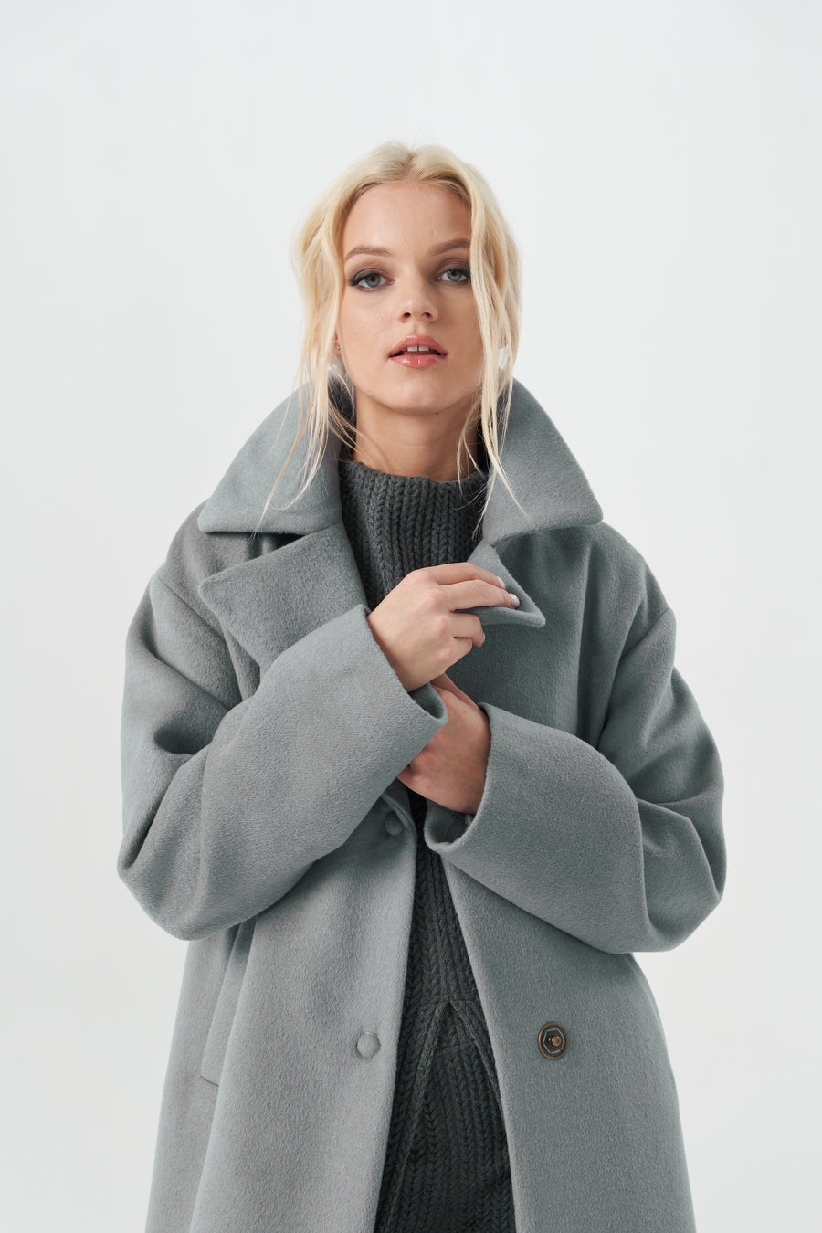 MADISON GRAY HEATED COAT