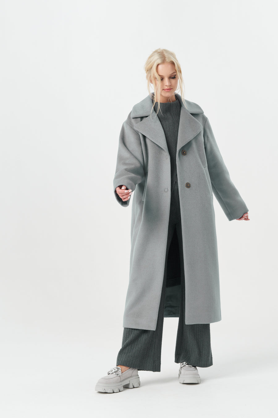 MADISON GRAY HEATED COAT