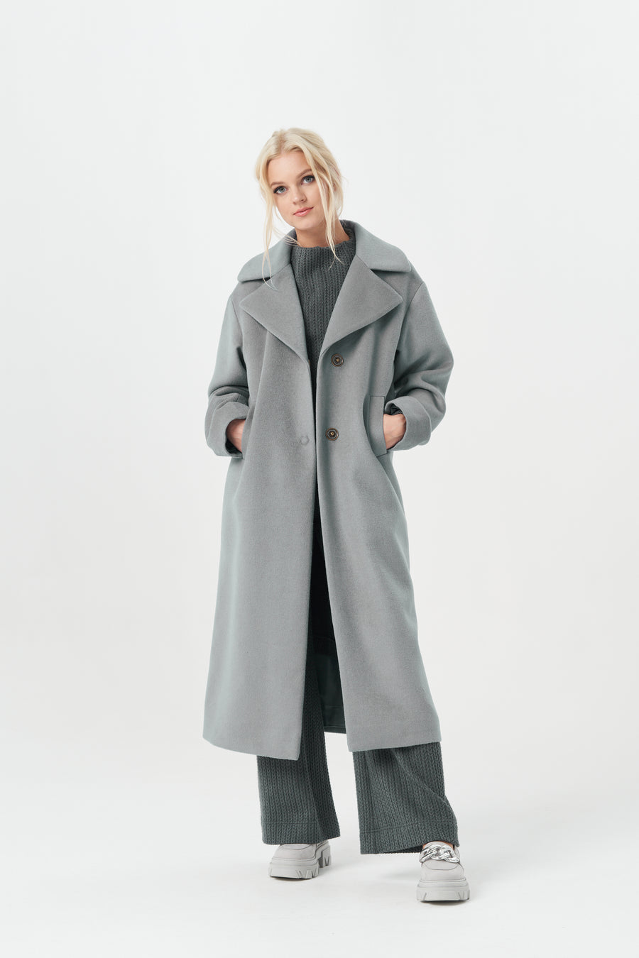 MADISON GRAY HEATED COAT