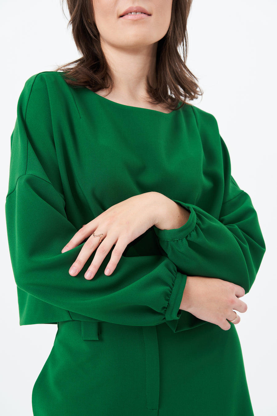 MARION GREEN BLOUSE